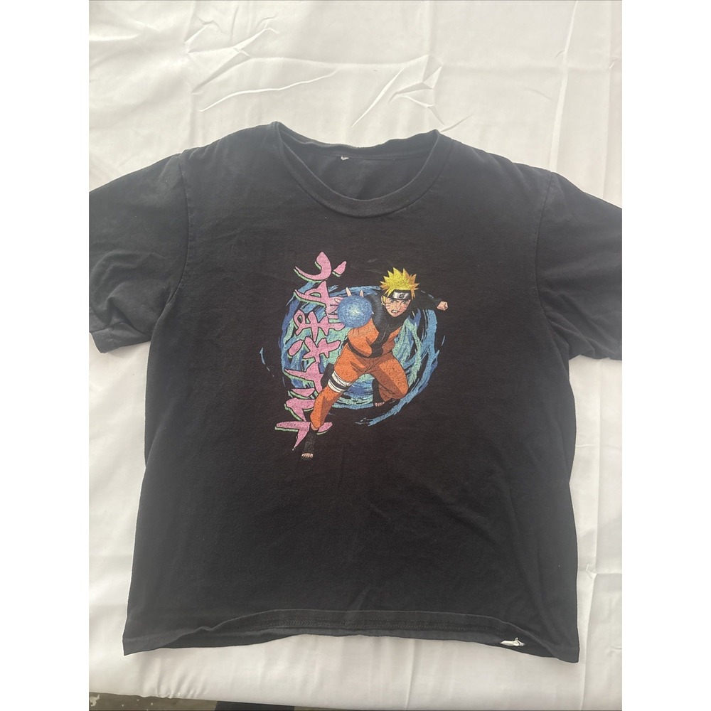 Naruto Shirt Anime Boys Size Small Graphic Short Sleeve Black